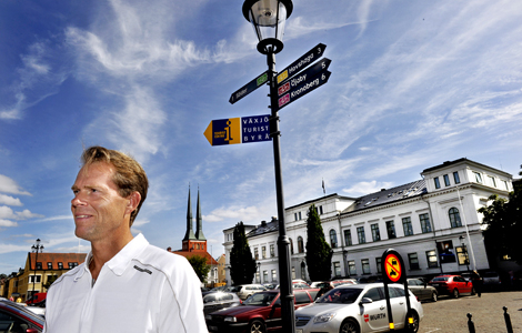 Växjö är en av landets främsta idrottsstäder. Med Växjö Lakers, Öster, nya arenor och bara ett par mil utanför stan bor Stefan Edberg som äger flera fastigheter i stan förutom att han är en sonsor till hockeylaget. Foto: Tomas Oneborg, Svd/Scanpix
