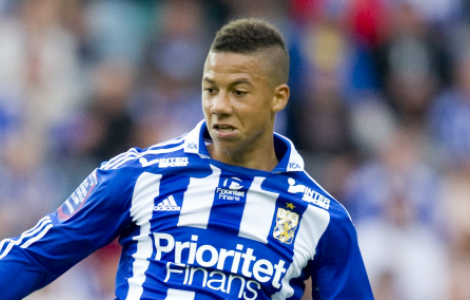 Tobias Sana är beredd att bli fotbolls-Sveriges nästa export till utlandet. han har varit en av IFK Göteborgs bästa hittills i år och nu vill Ajax köpa honom. Foto Björn Larsson Rosvall, Scanpix